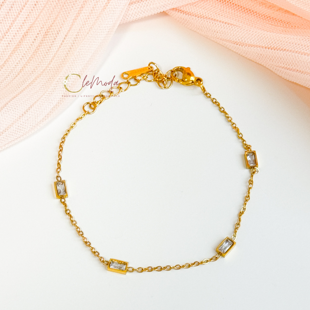 Felicity Clear Crystals Bracelet