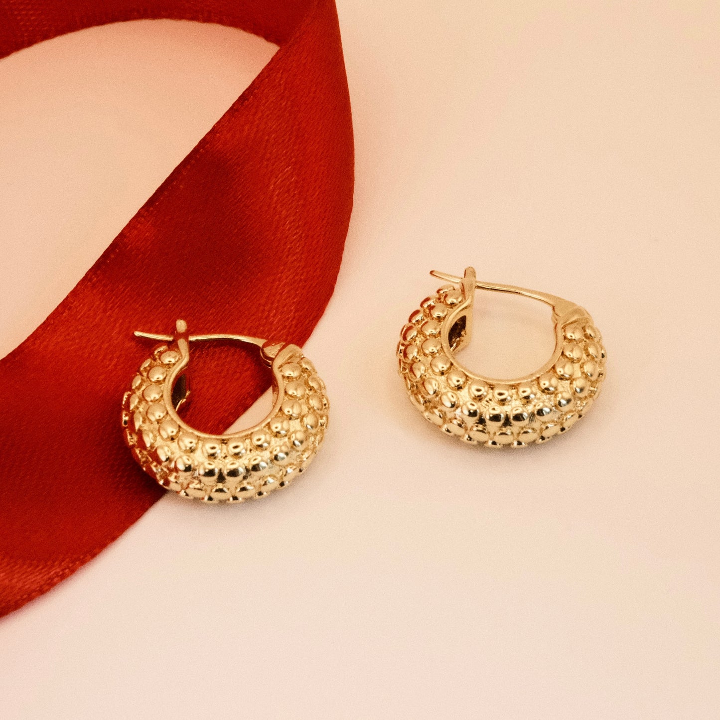 Alicia HOOPS Chunky Dotted Earrings