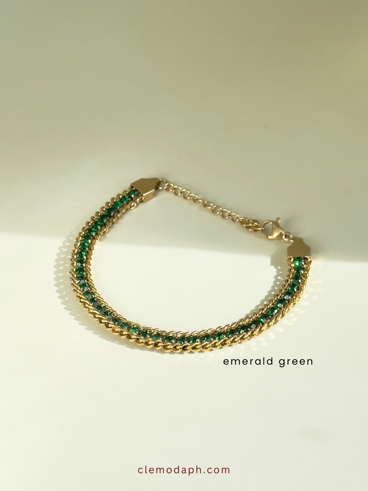 Felicity Gold Colored Tennis Bracelets