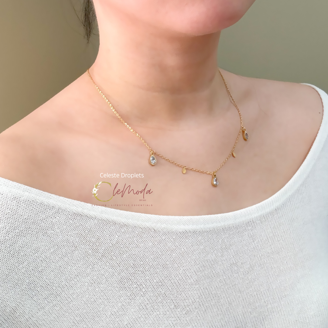 Celeste Droplets Neckace