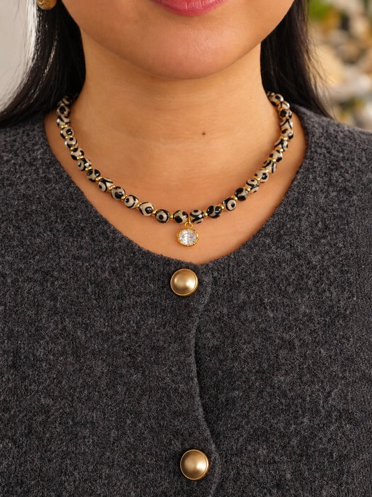 Ojo Necklace (Tibetan Dzi Agate)