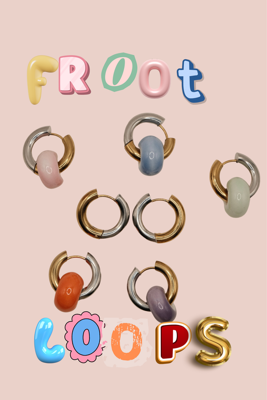 Froot Loops Hoop Earrings