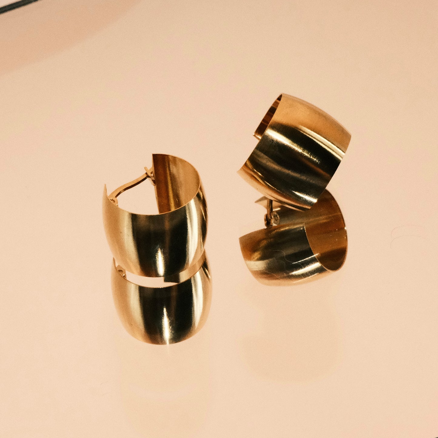 Anya Chunky Flat Round Earrings
