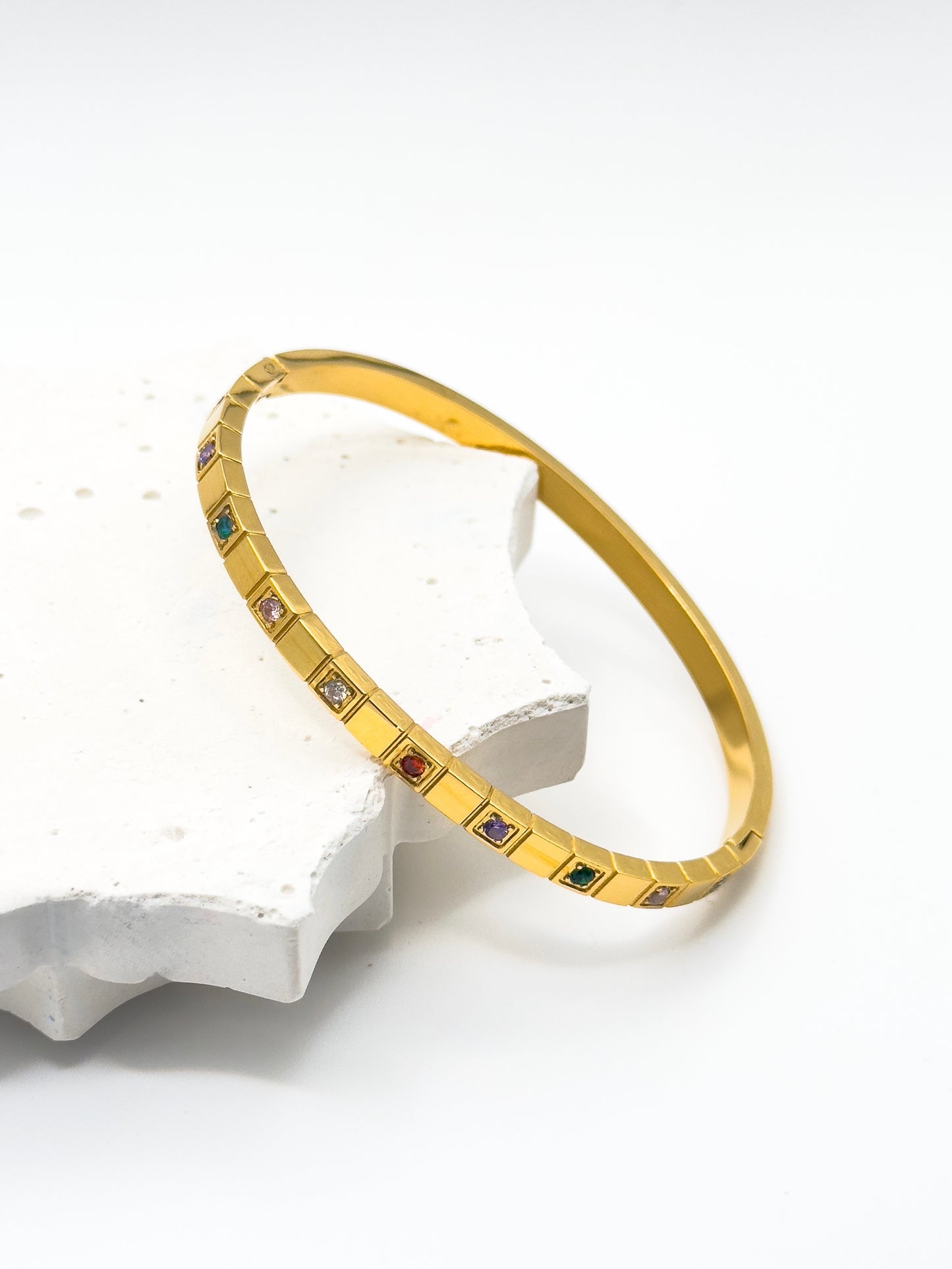Avara Multi-Gem Infinity Bangle