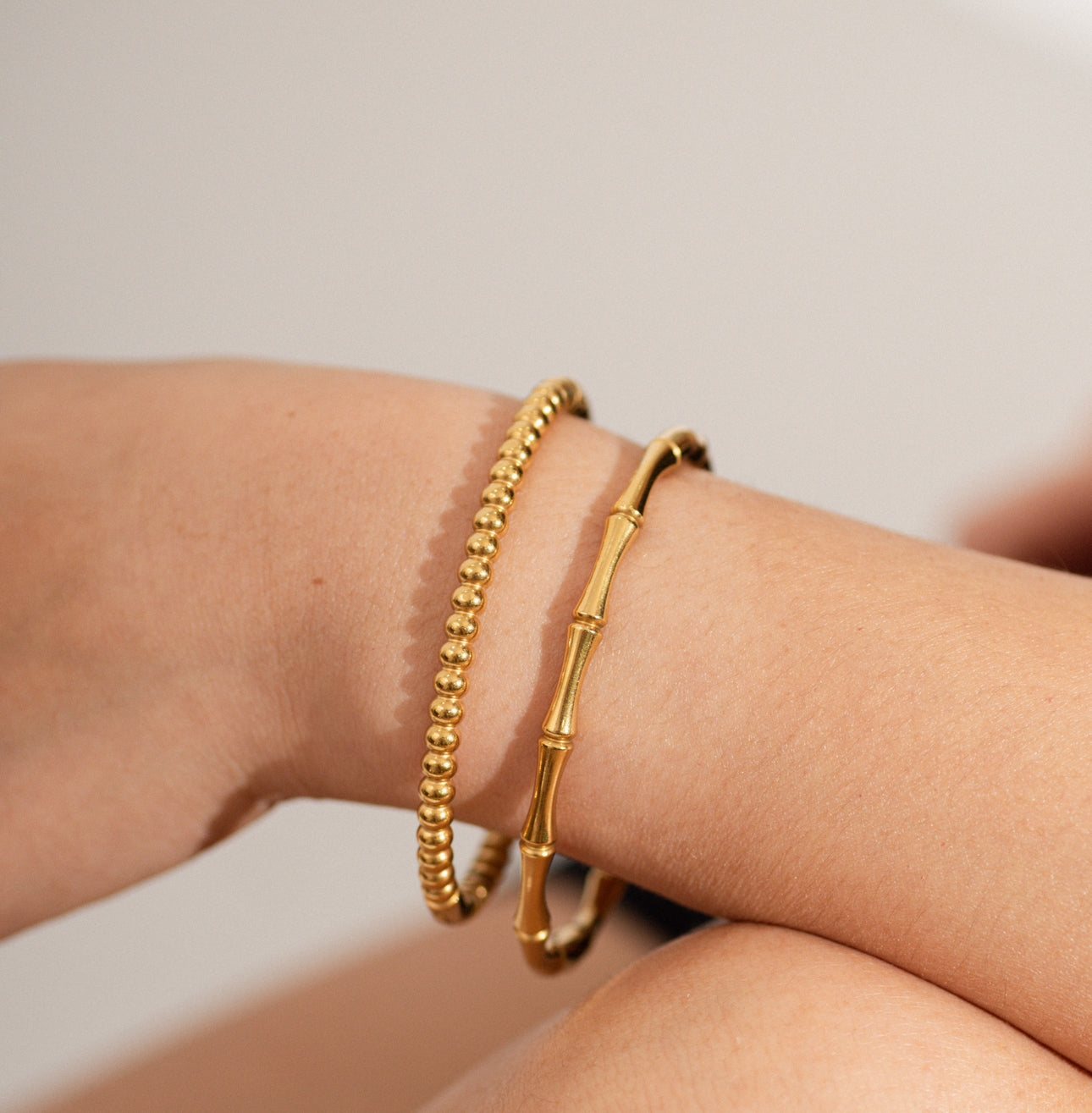 Bamboo Gold Bangle