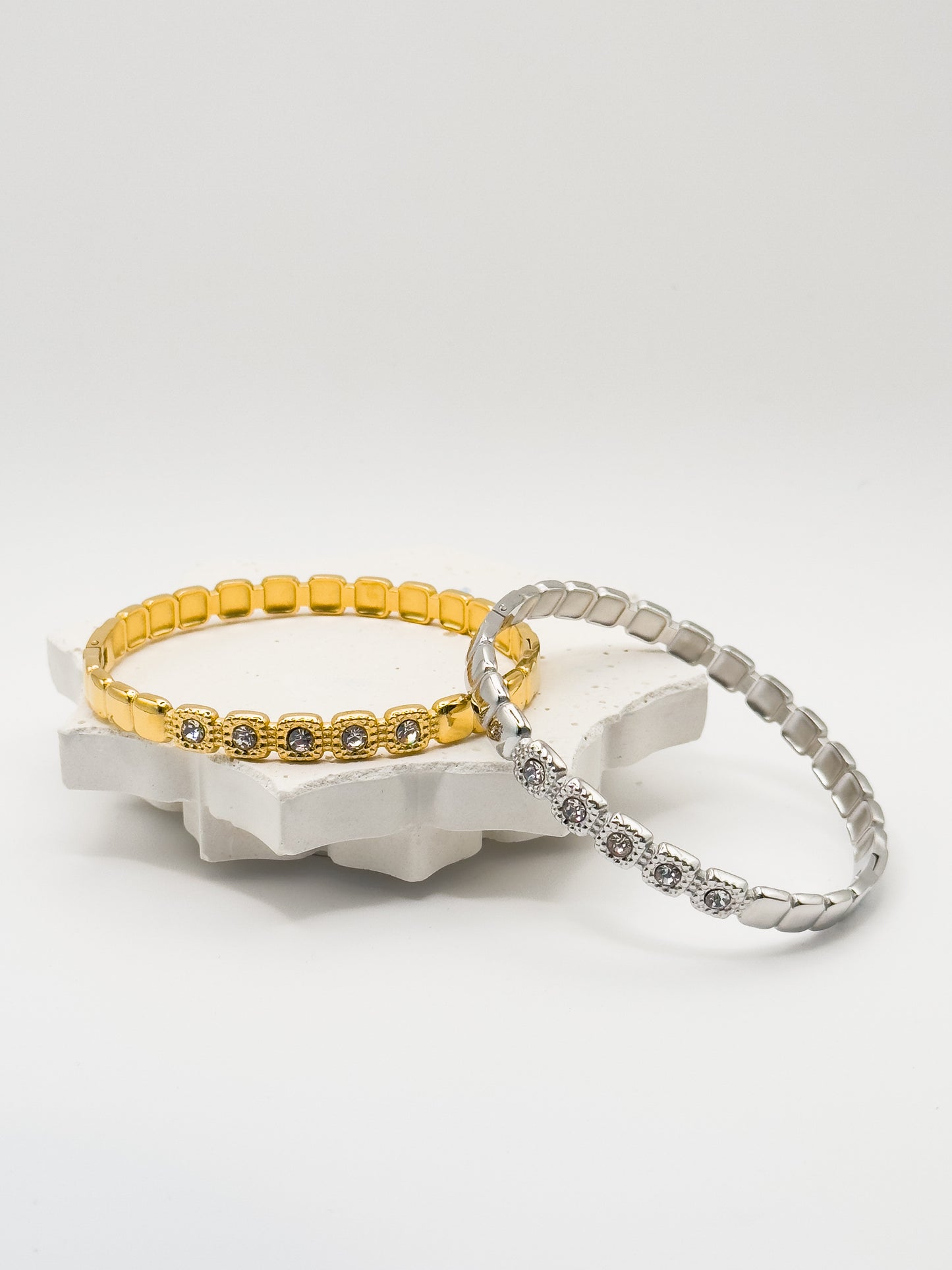 Oro Premium Sorrella Gold Silver Bangle