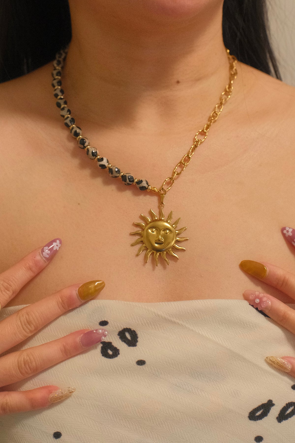 Sun Freak Necklace (Natural Stone)