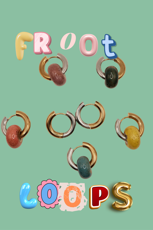 Froot Loops Hoop Earrings (Antique)