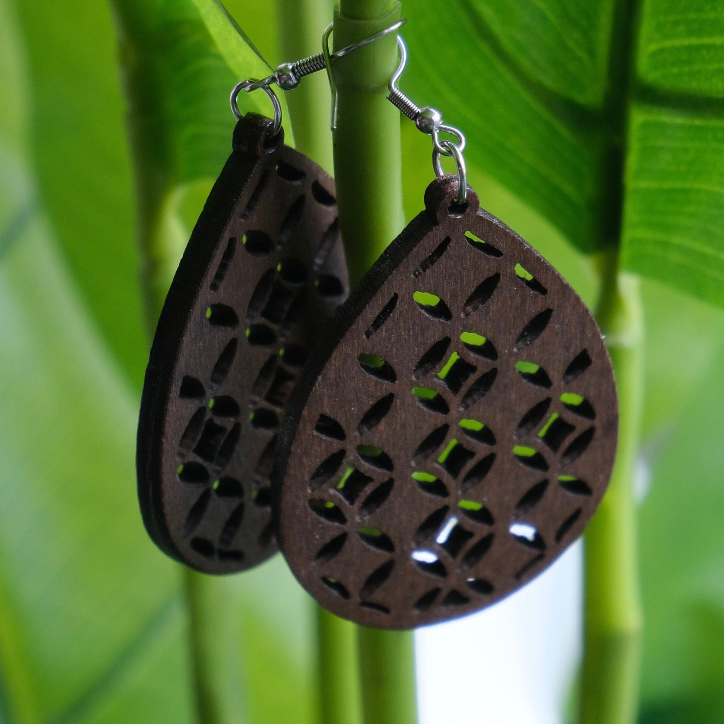 Hermosa Wood Earrings