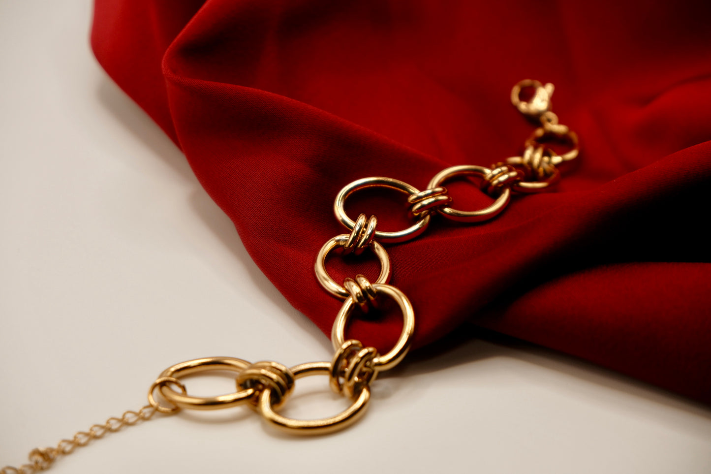 Cuban Orbit Gold Link Bracelet