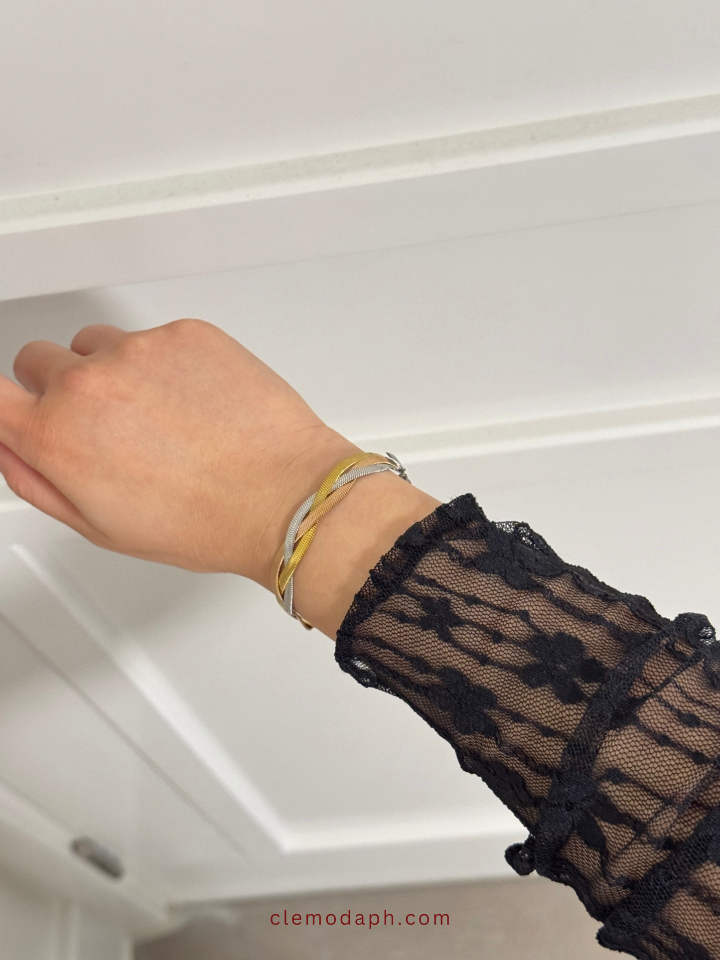 Felicity Tricolor Snake Braided Bracelet