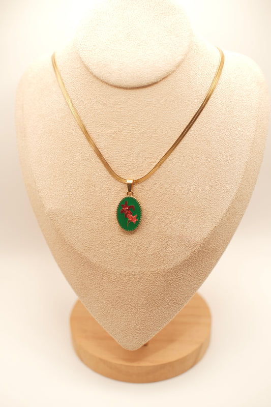 Hibiscus Pendant Necklace