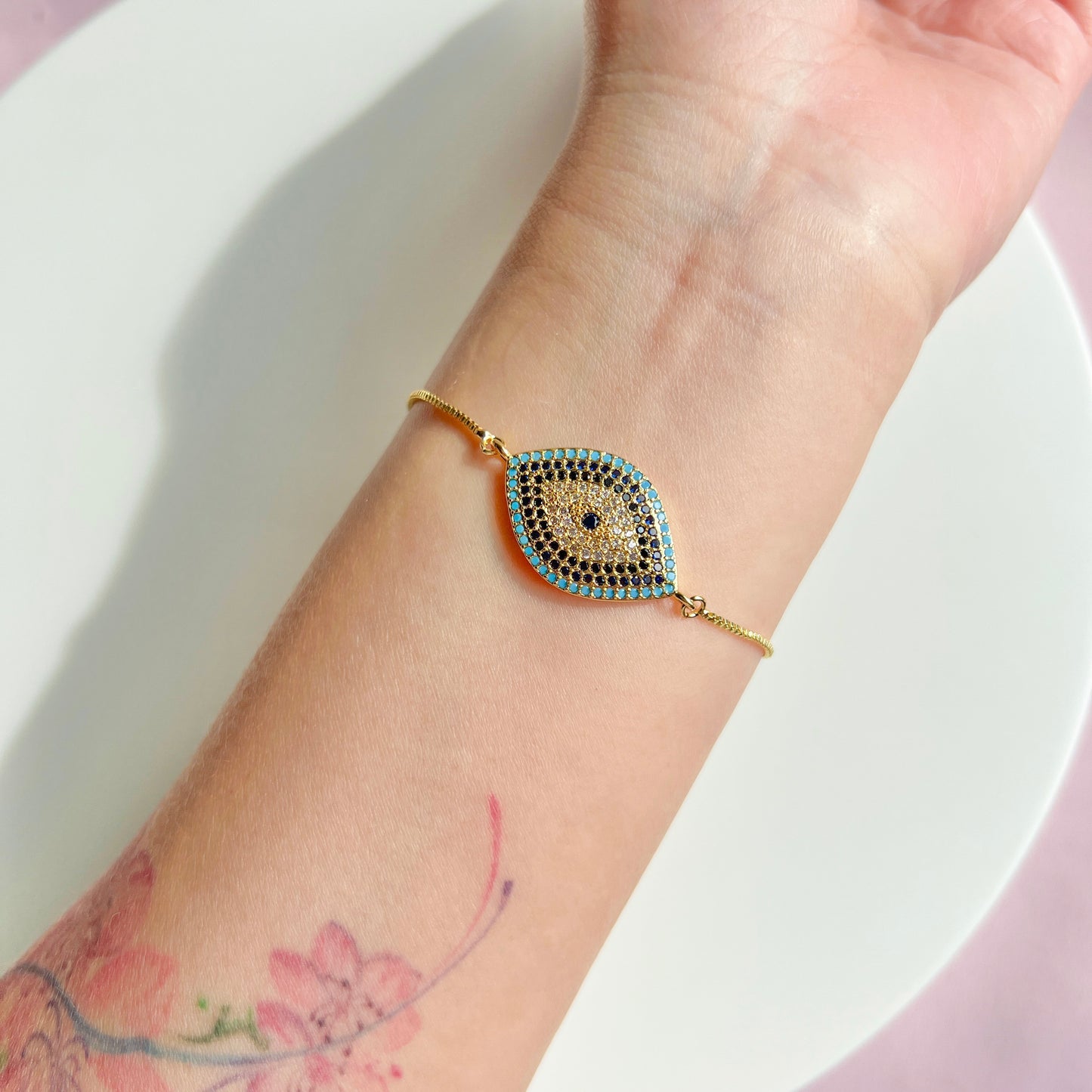 Charm Blue Evil Eye Bracelet