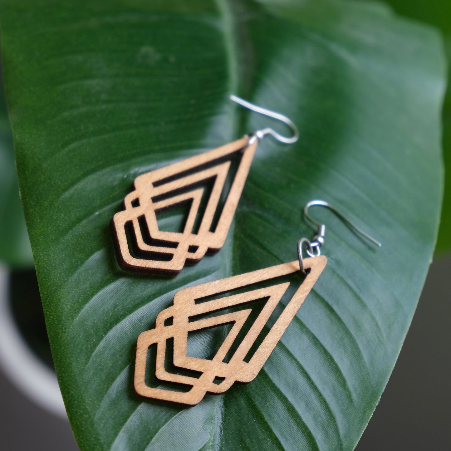 Hermosa Wood Earrings