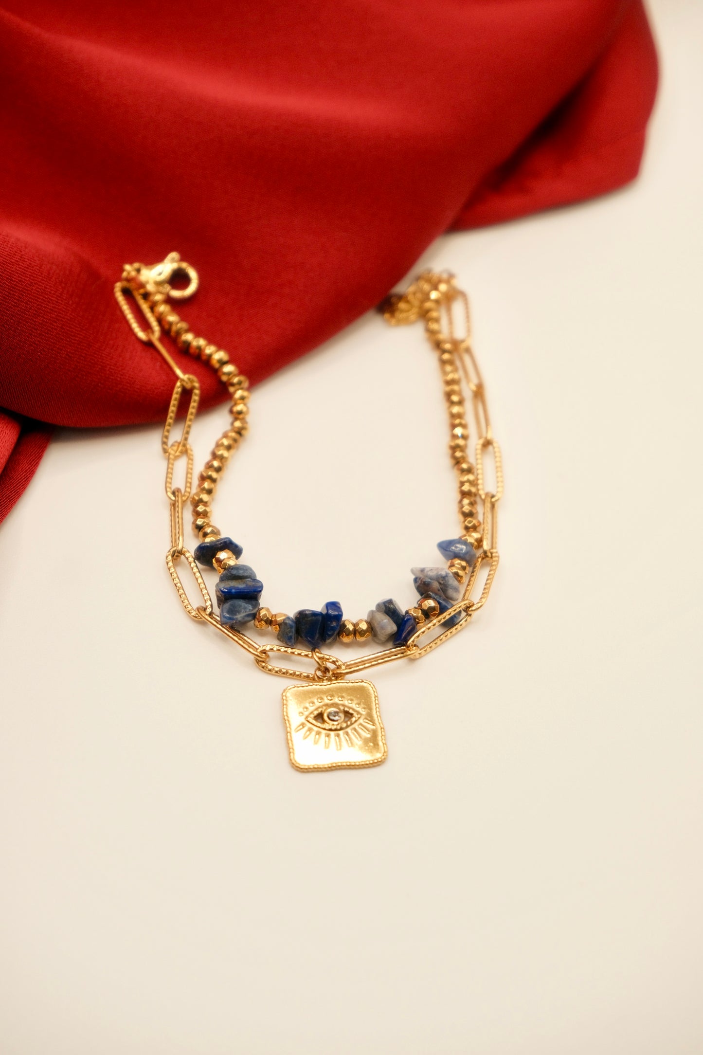 Evil Eye Blue Stone Bracelet