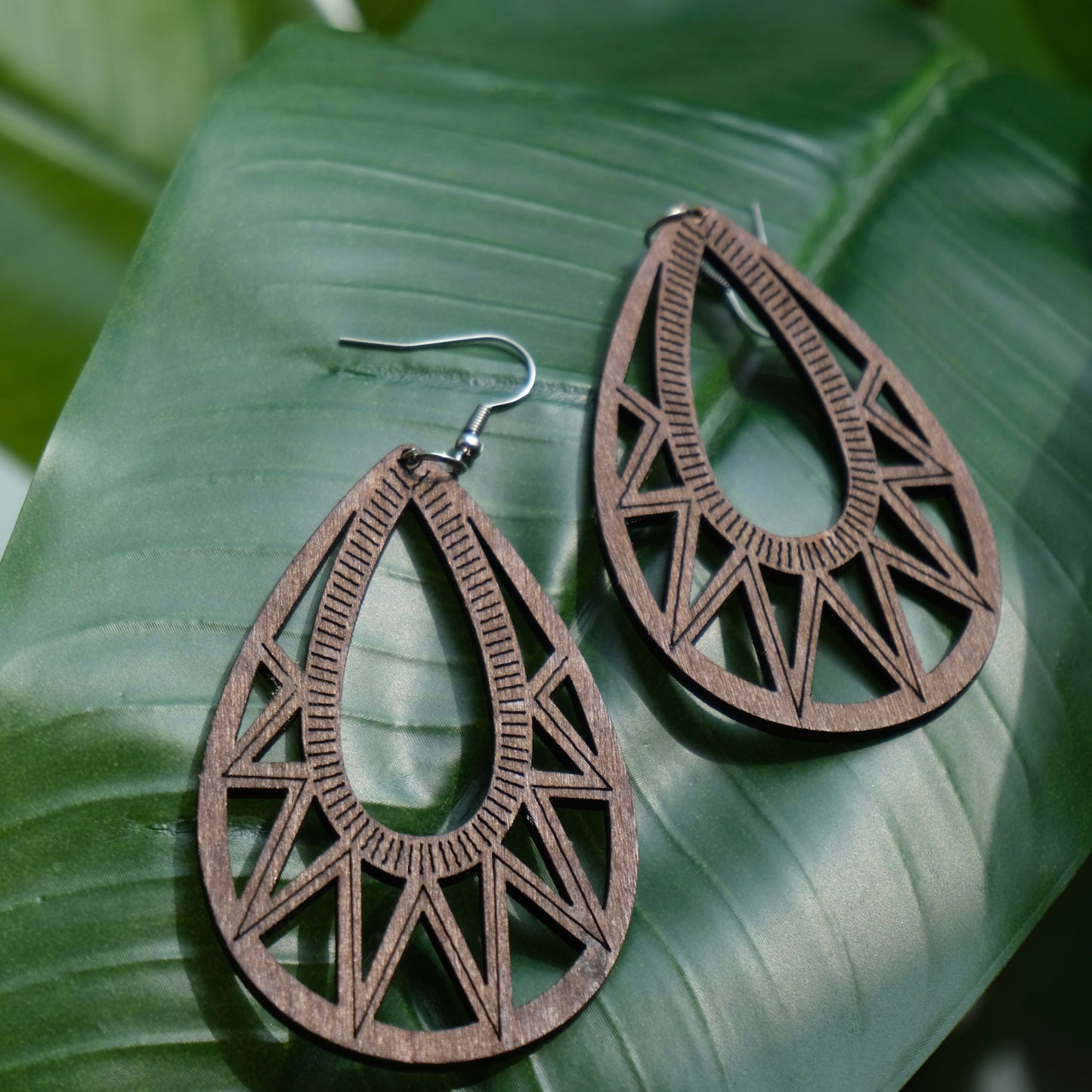 Hermosa Wood Earrings