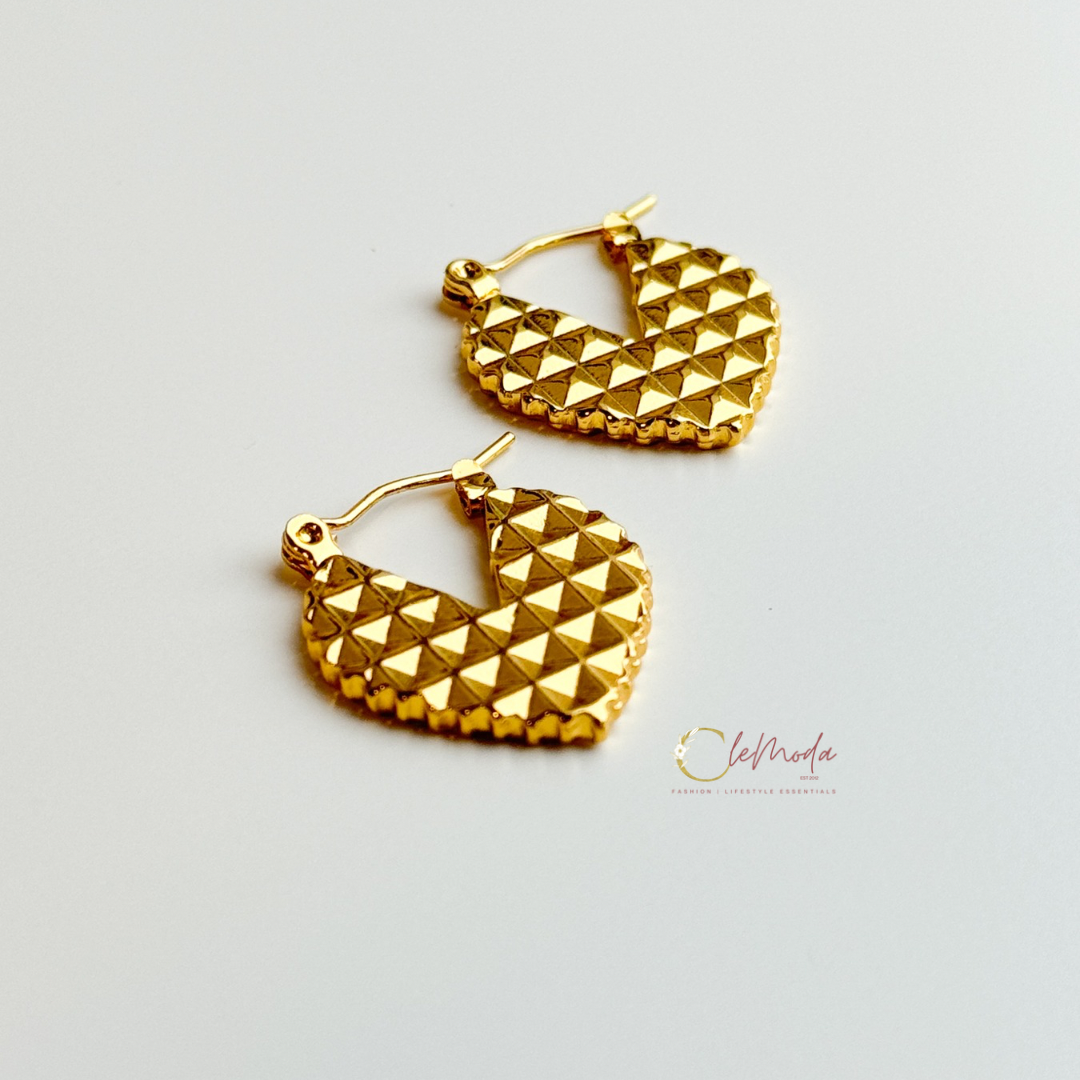 Anya Gold Medium Hoops Earrings