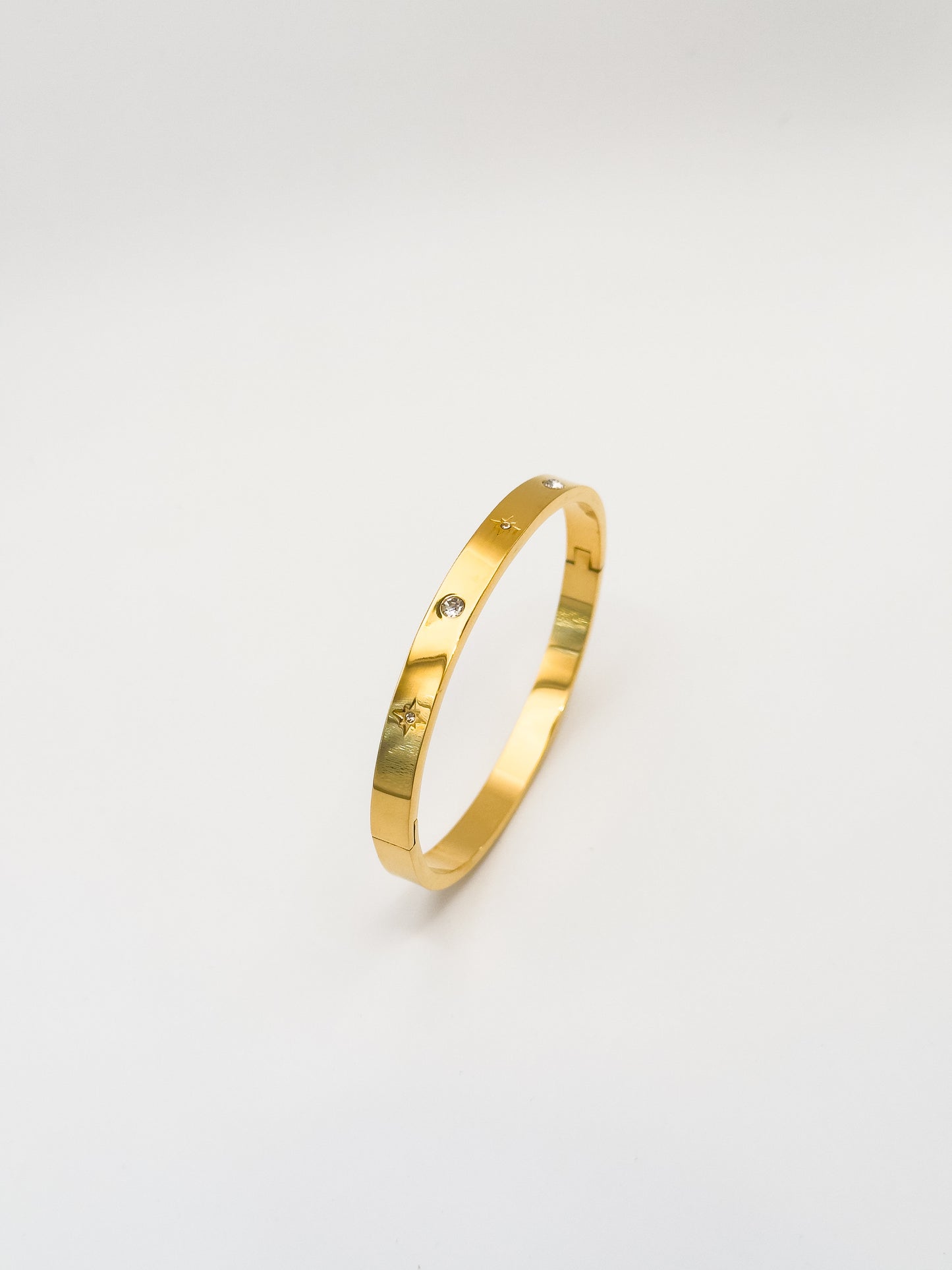 Oro Premium Stella Gold Silver Bangle