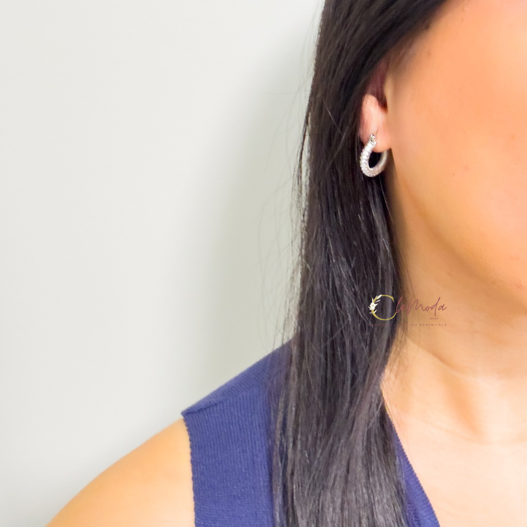 Alicia HOOPS Horse Shoe Silver