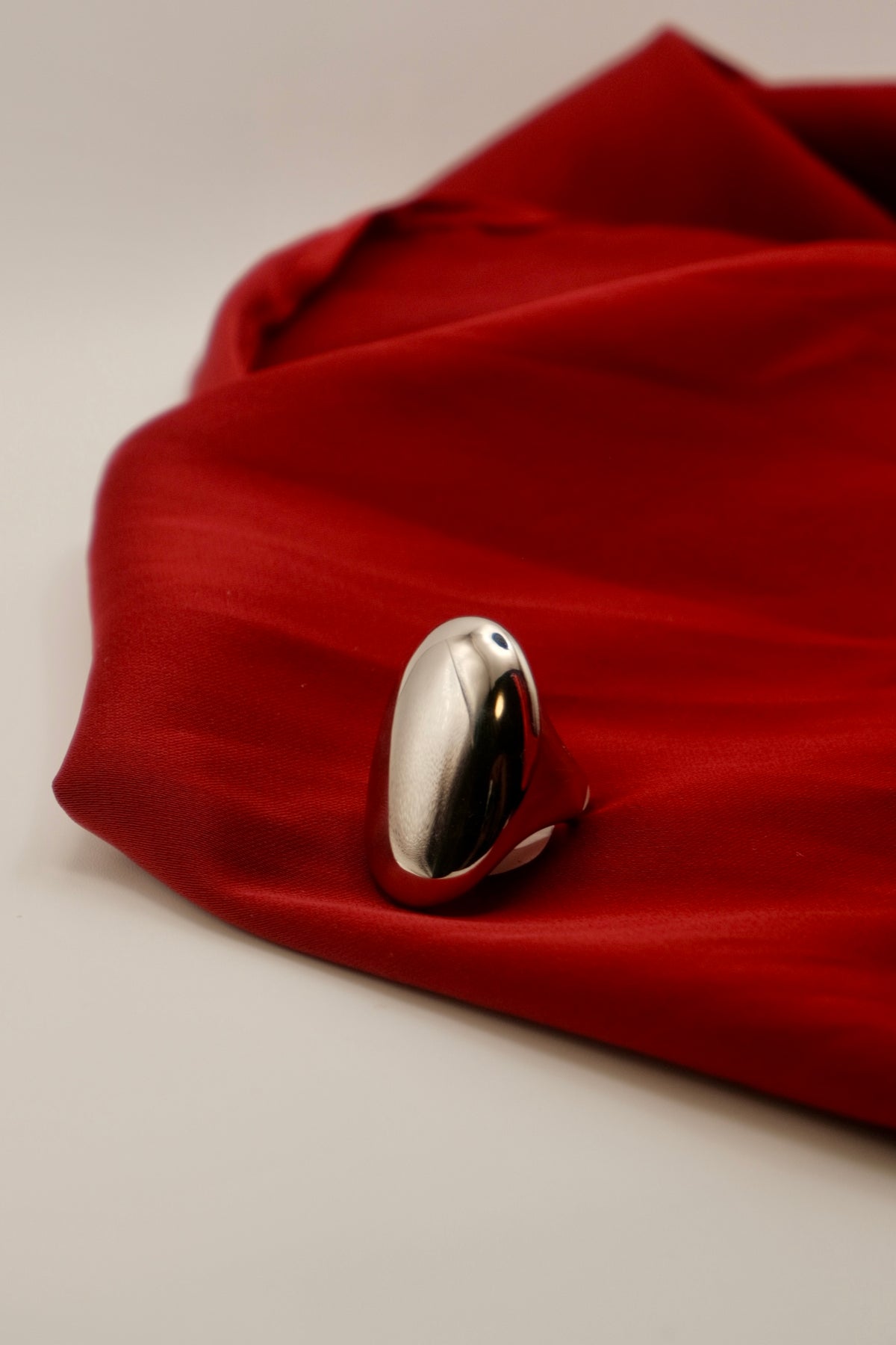 Luna Dome Silver Ring