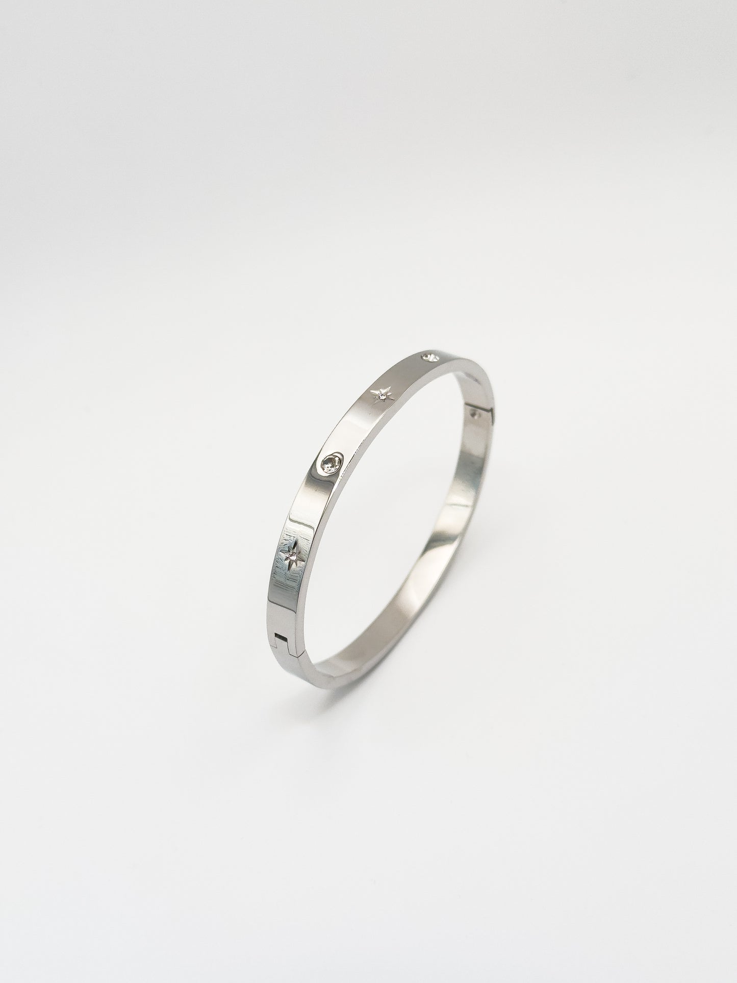 Oro Premium Stella Gold Silver Bangle