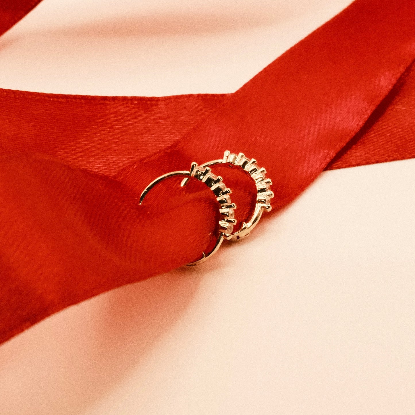 Alicia HOOPS Small Huggies Zirconia Earrings