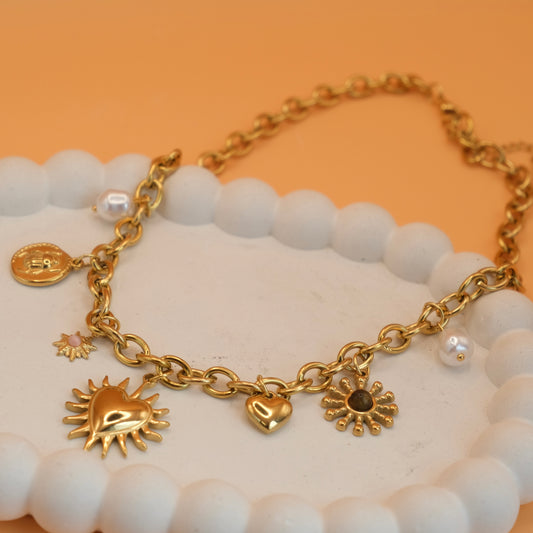 Amora Fuego Charm Necklace