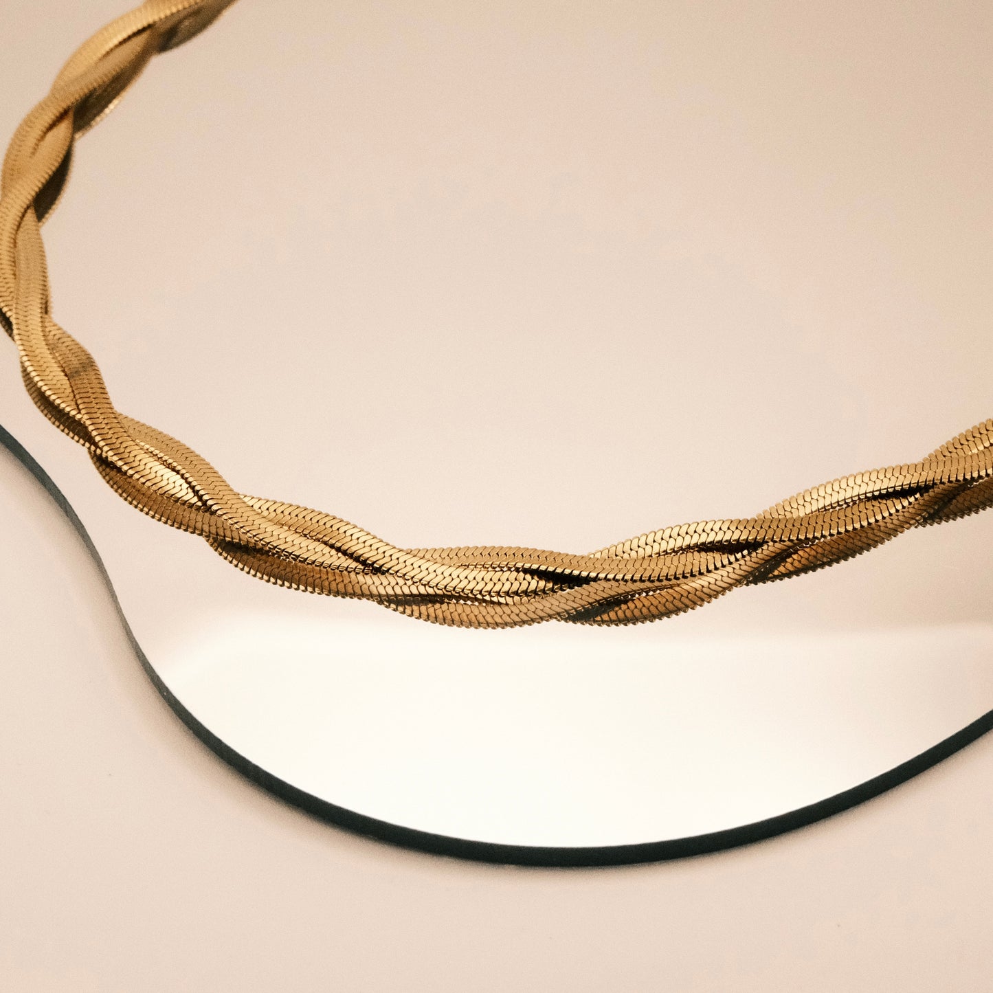 Aura Snake Braided Necklace