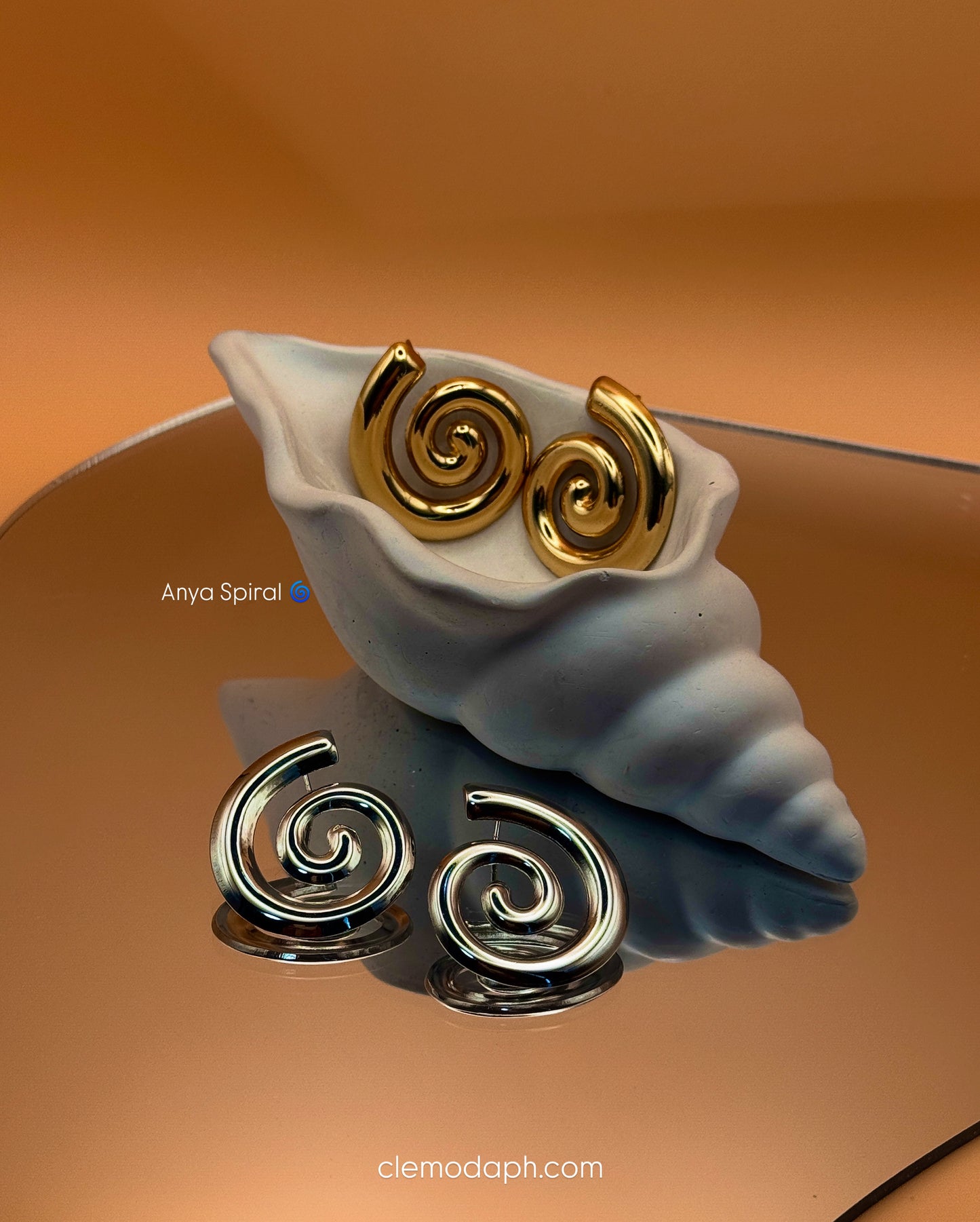 Anya Spiral Chunky Earrings