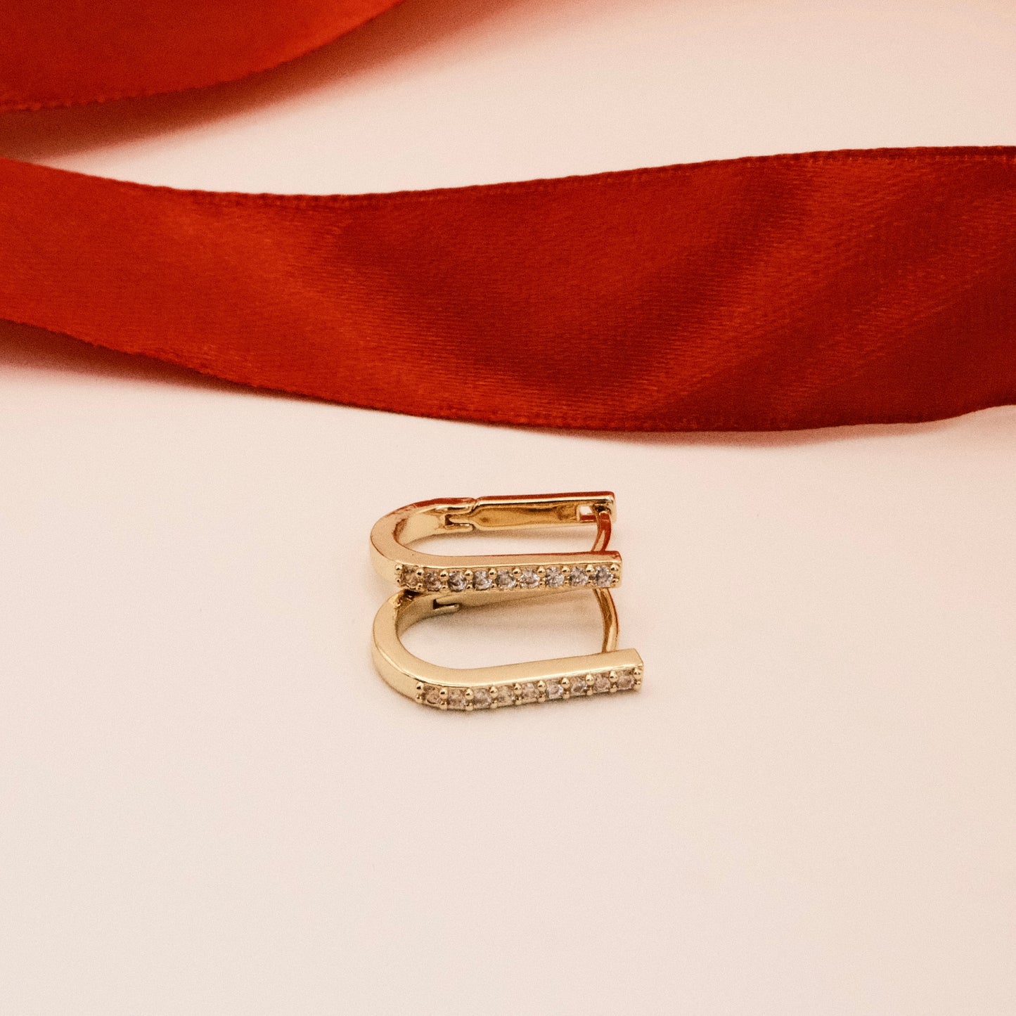 Alicia HOOPS U Zircon Earrings