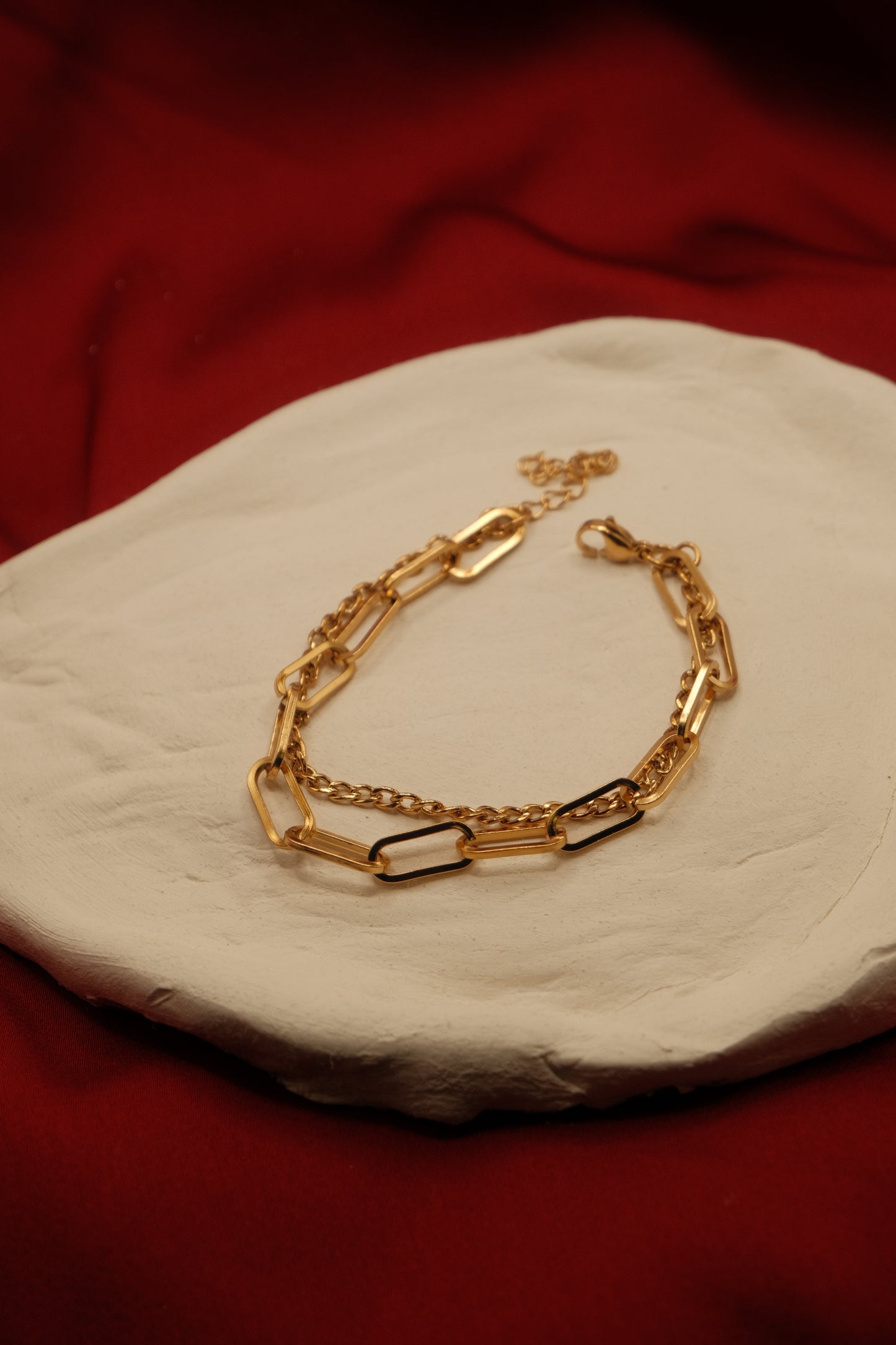 Paperclip Cuban Gold Bracelet
