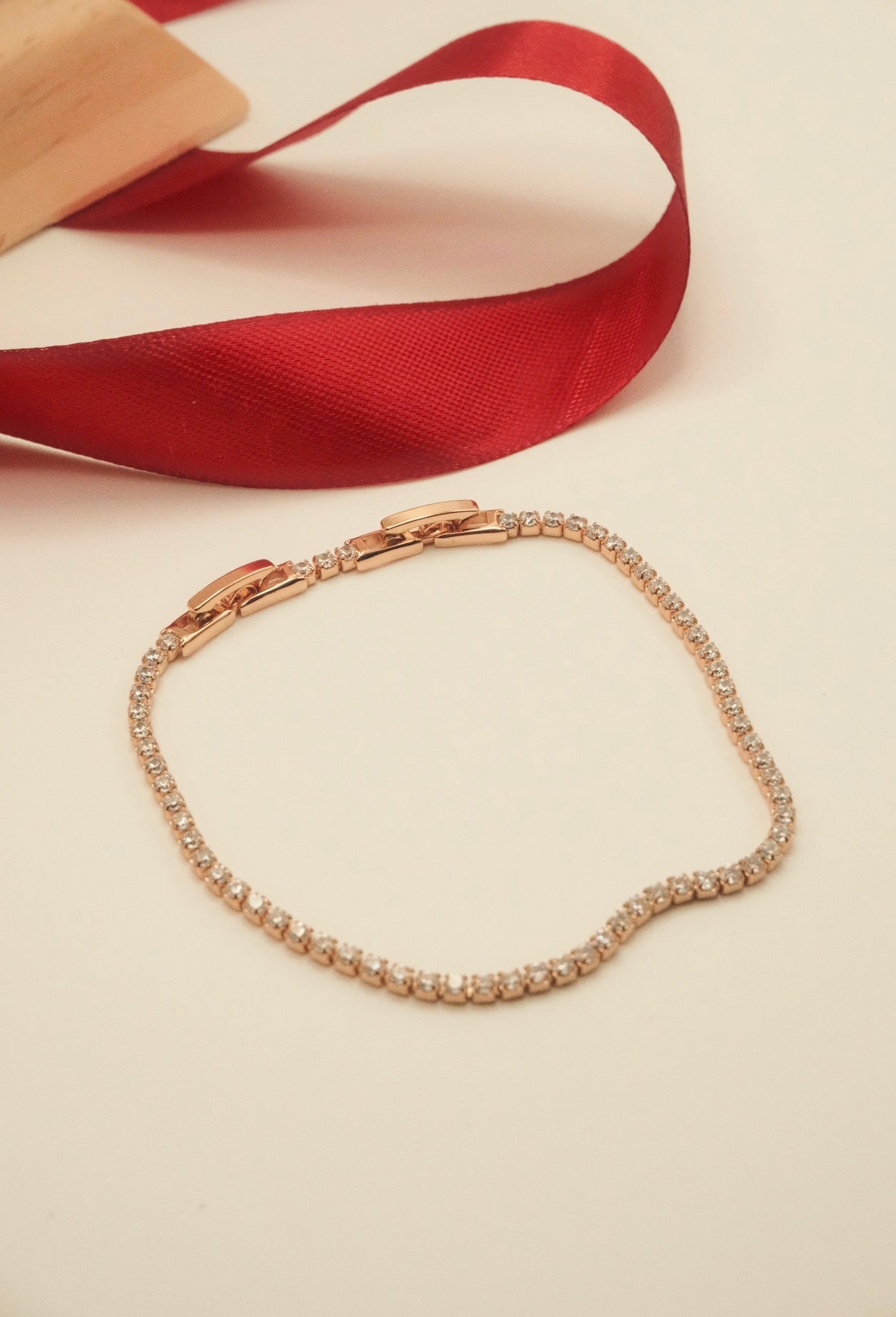 Felicity Tennis Bracelet Rose Gold