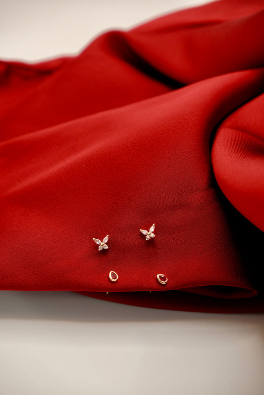 Stella Stud Pink Earrings