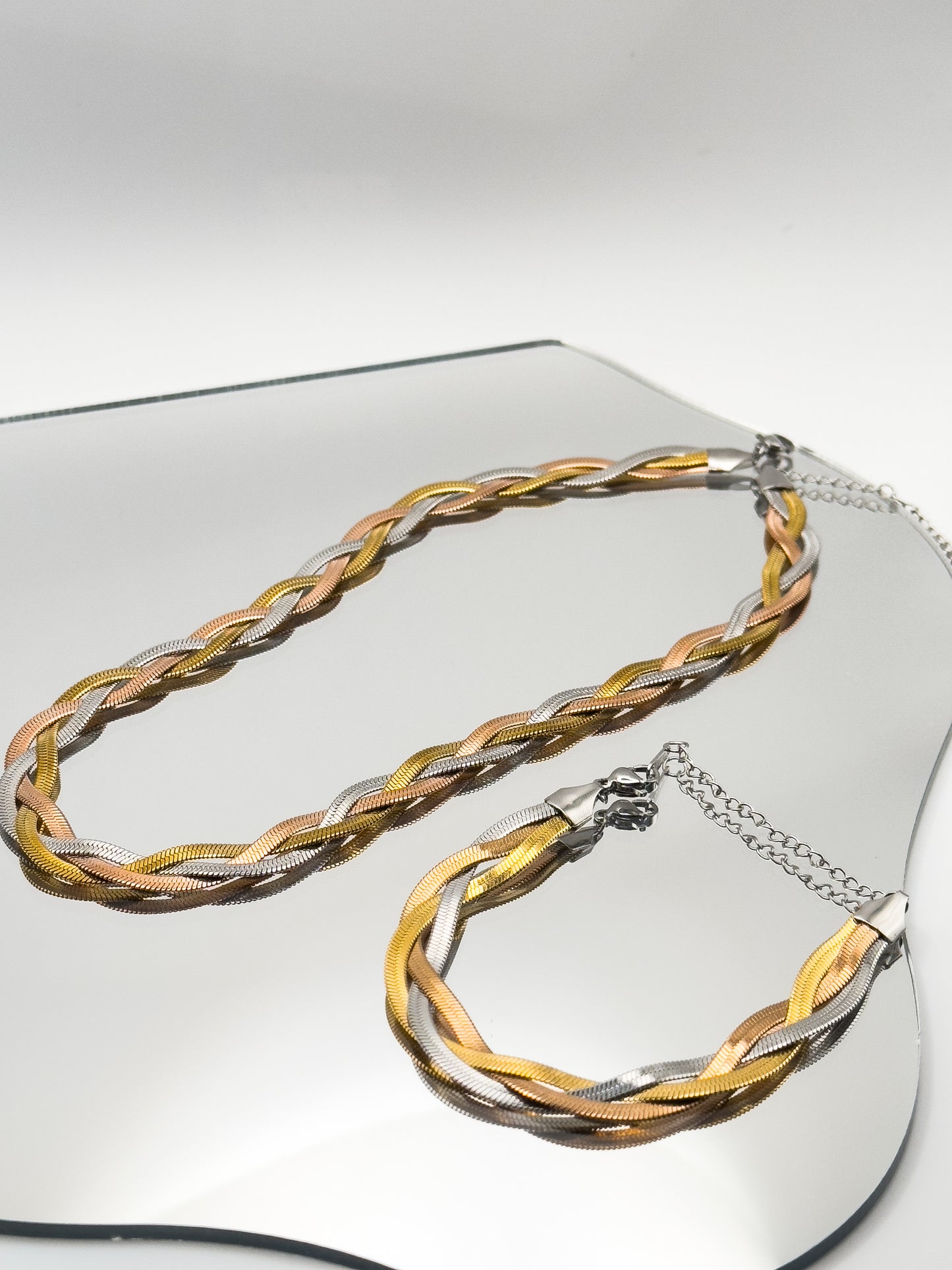 Felicity Tricolor Snake Braided Bracelet