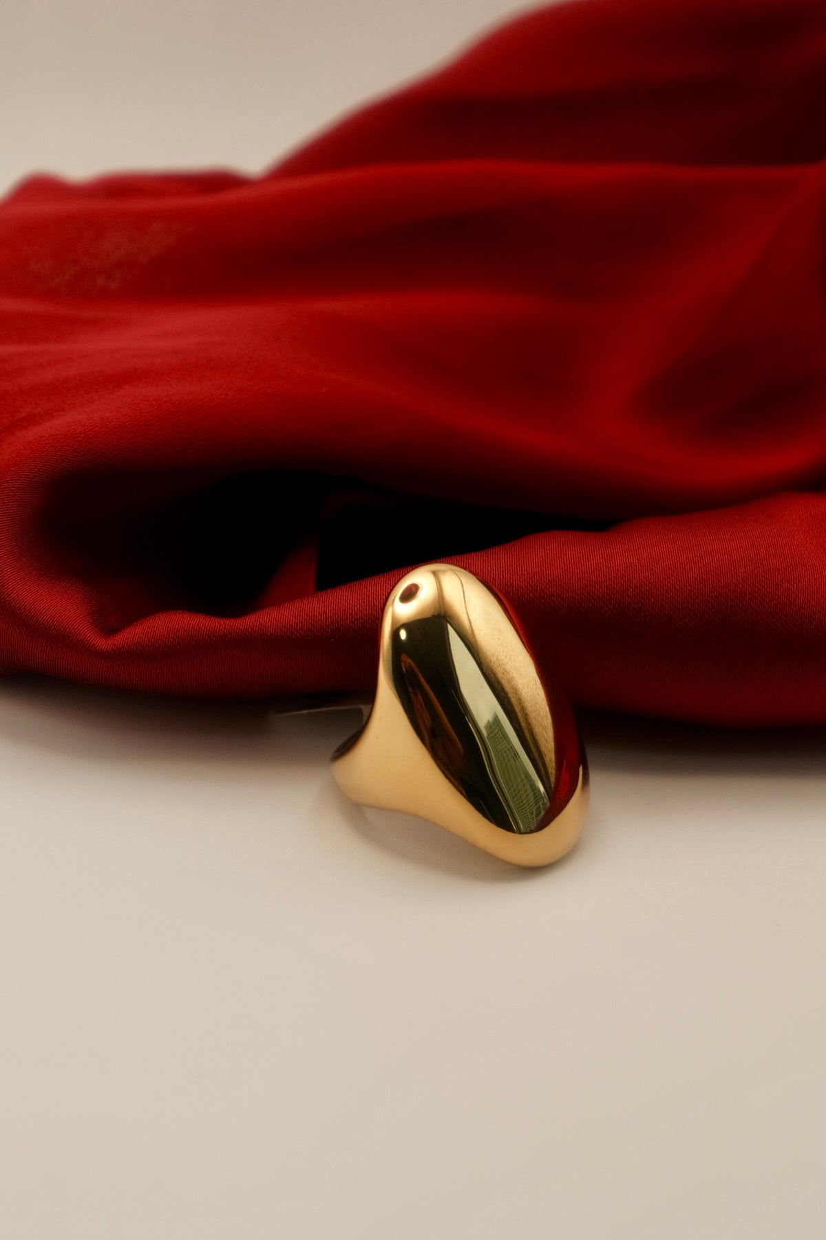 Luna Dome Gold Ring