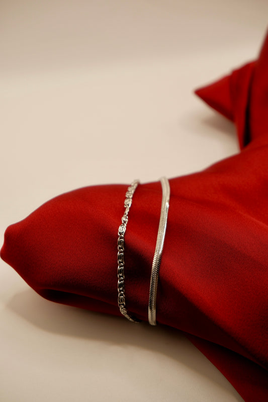 Cuban Chain Silver Bracelet
