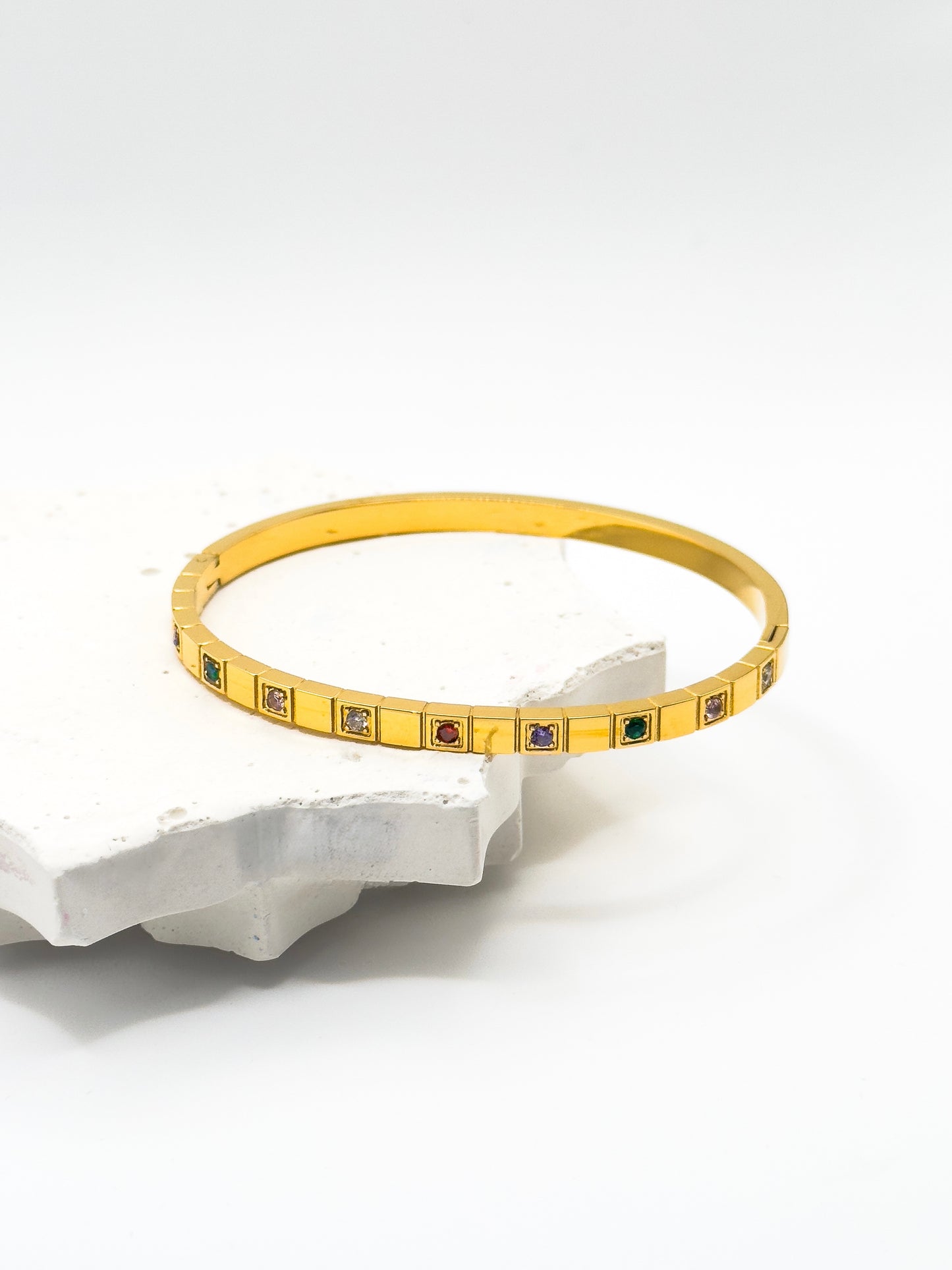 Avara Multi-Gem Infinity Bangle