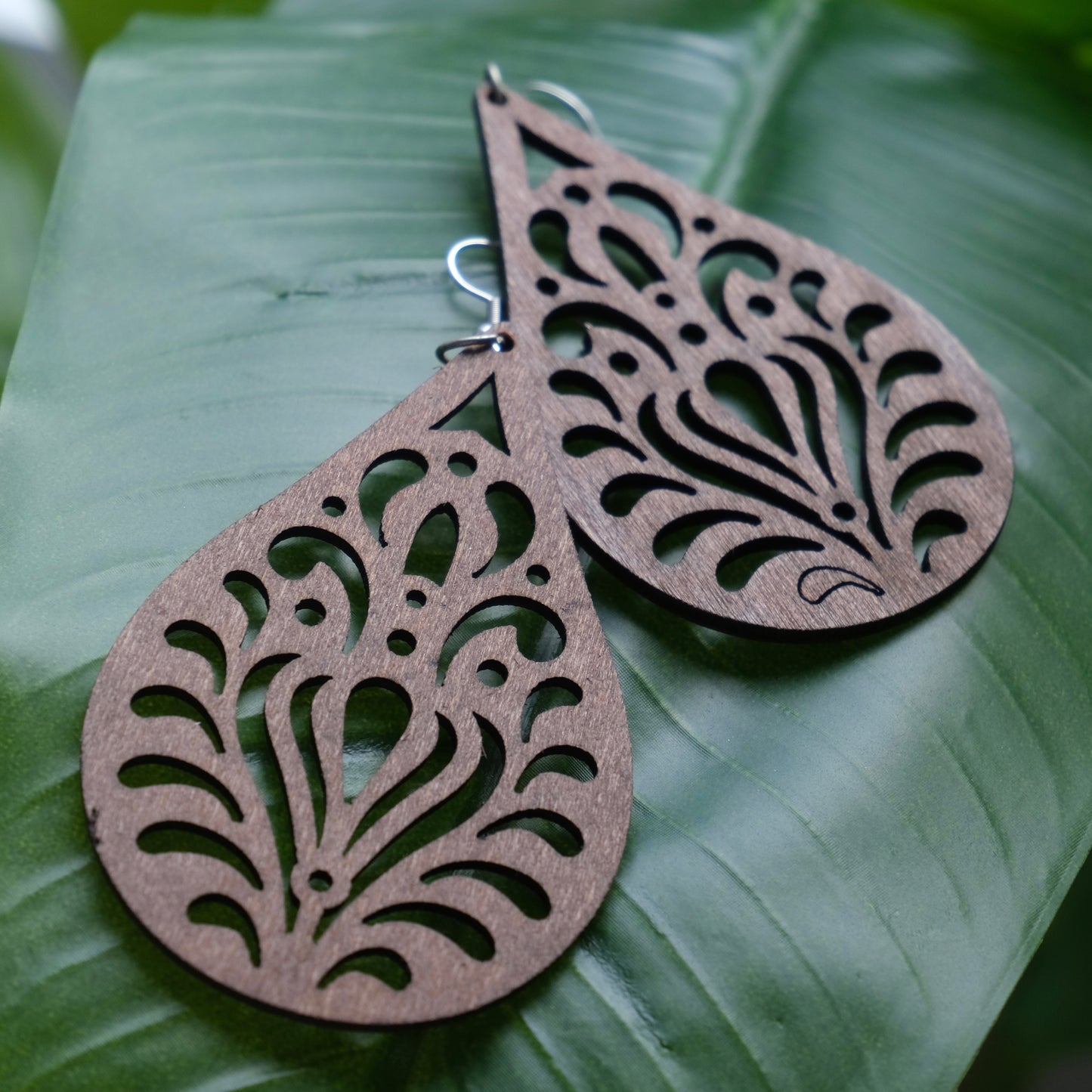 Hermosa Wood Earrings