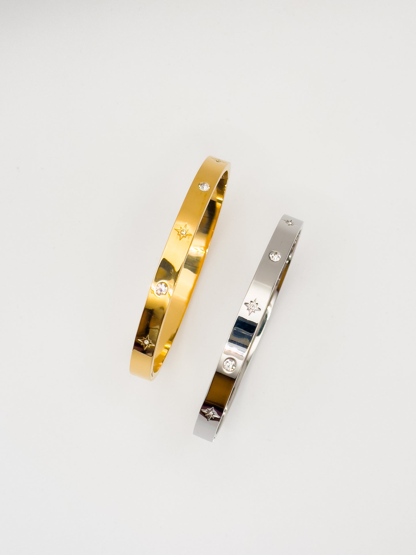Oro Premium Stella Gold Silver Bangle
