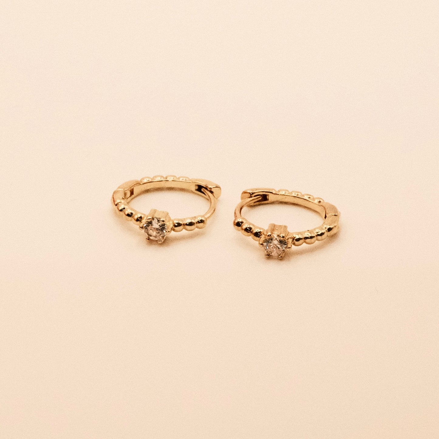 Alicia HOOPS Single Crystal Earrings
