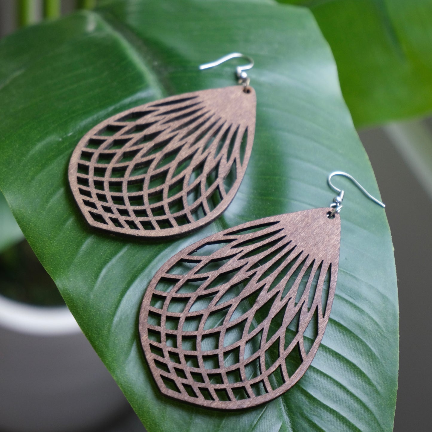 Hermosa Wood Earrings
