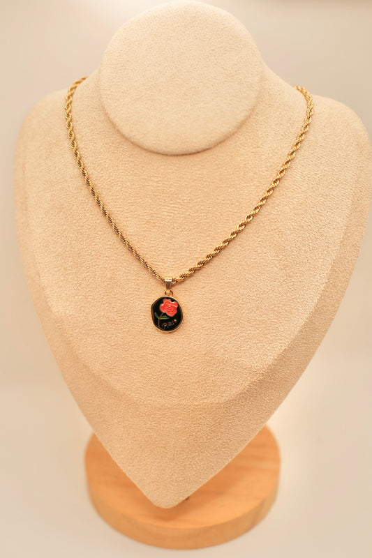 Rose Pendant Necklace