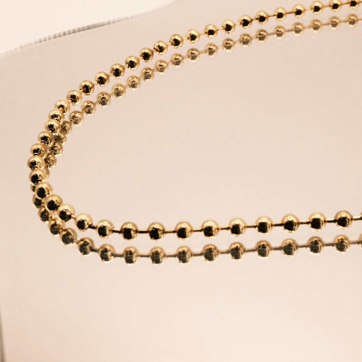 Amora Gold Ball Chain Necklace