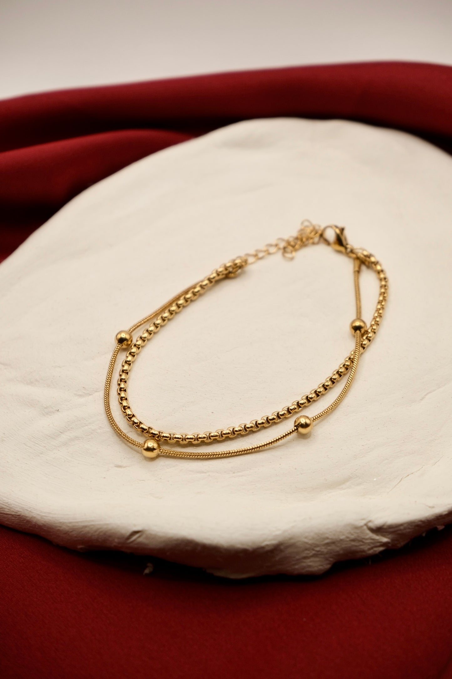Ball Chain Gold Bracelet