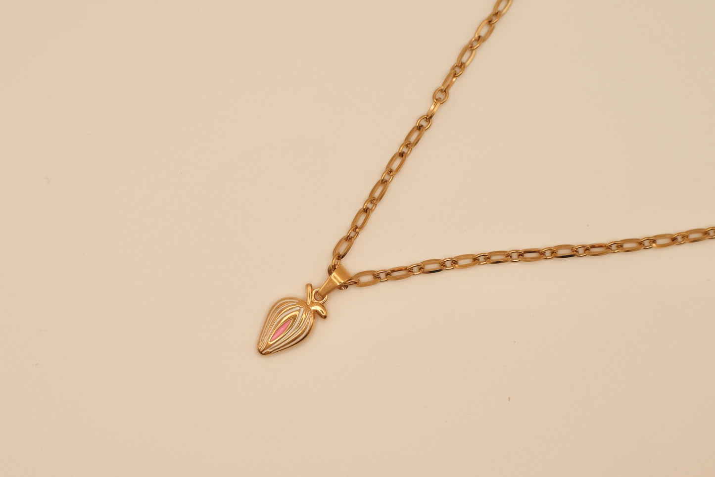 Blush Berry Pendant Necklace
