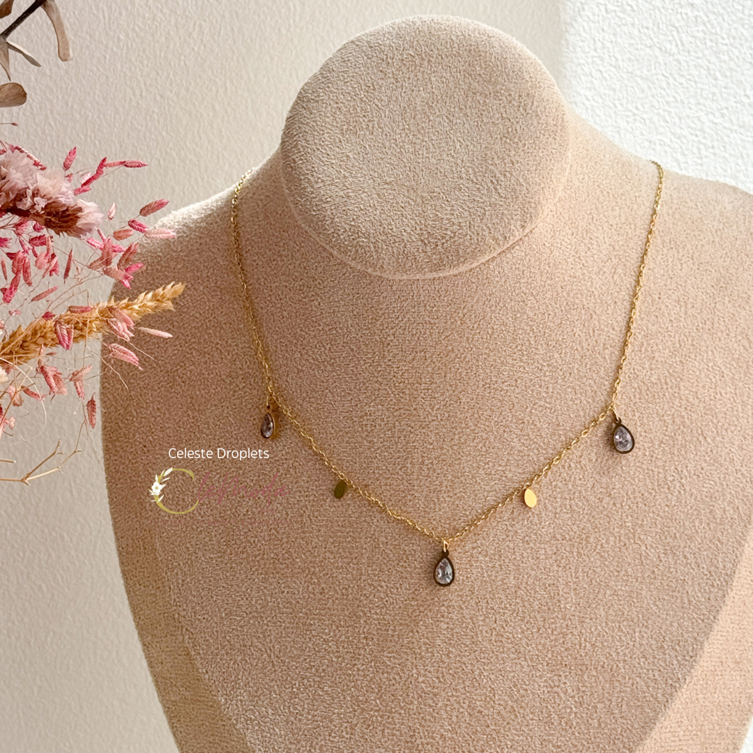 Celeste Droplets Neckace