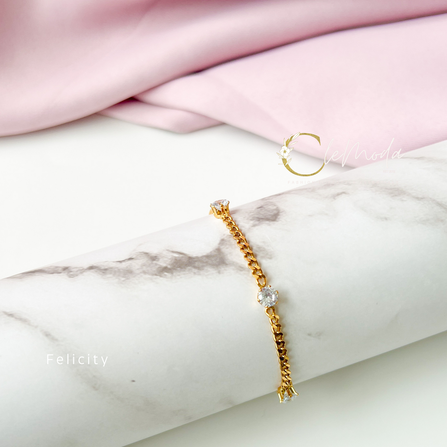 Felicity Stud Zirconia Bracelet