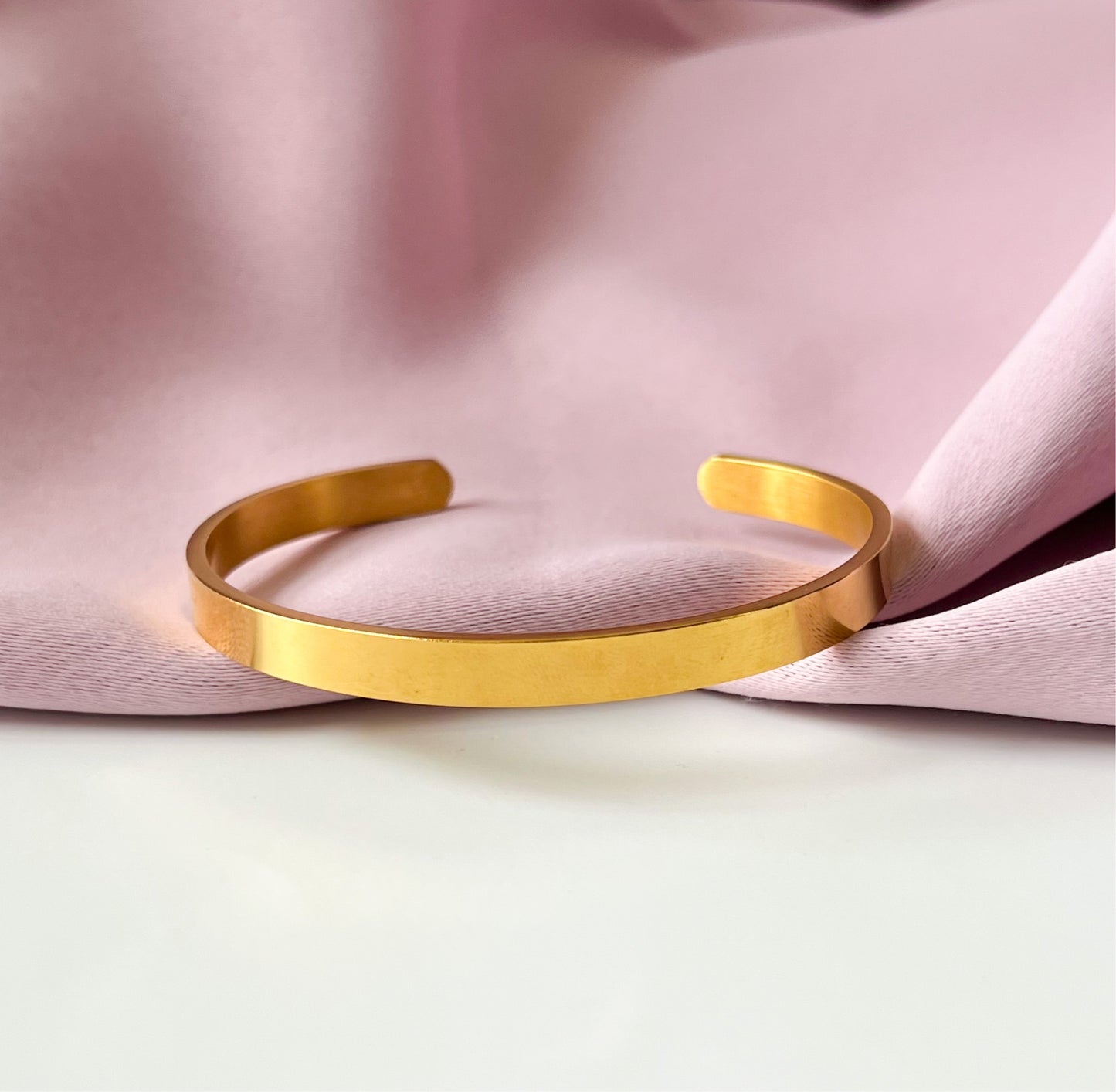 Premium Gold C Open Bangle