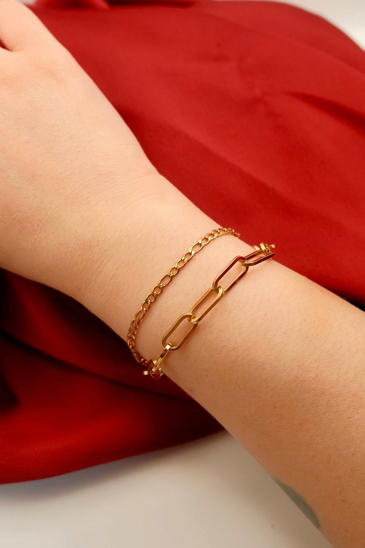 Paperclip Cuban Gold Bracelet