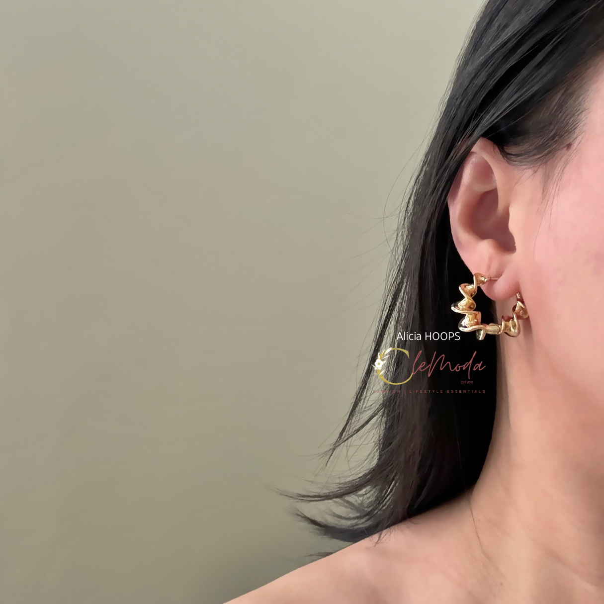 Alicia HOOPS Chunky Fusilli Earrings